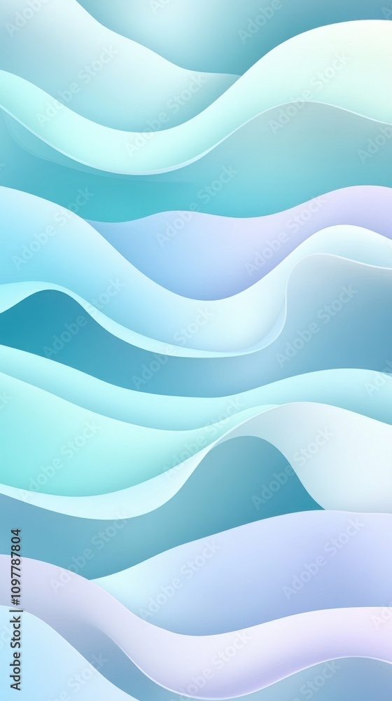 Abstract waves in soothing shades of blue, creating a serene and tranquil atmosphere. Abstract waves in soothing shades of blue, creating a serene and tranquil atmosphere.
