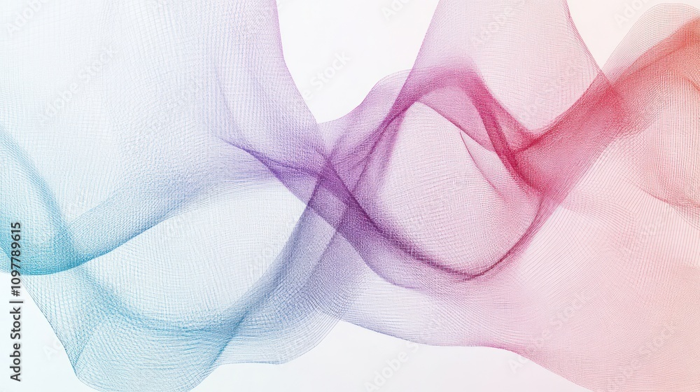 Abstract Colorful Mesh Wave Design Illustration Abstract Colorful Mesh Wave Design Illustration
