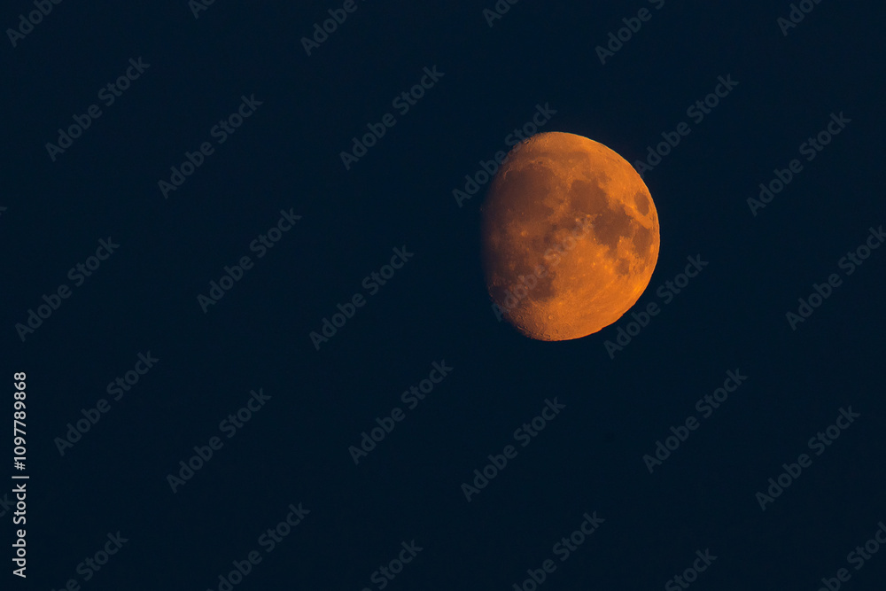 round red moon at night against a black sky round red moon at night against a black sky