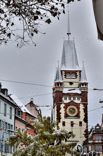 Martinstor in Freiburg im Winter photo