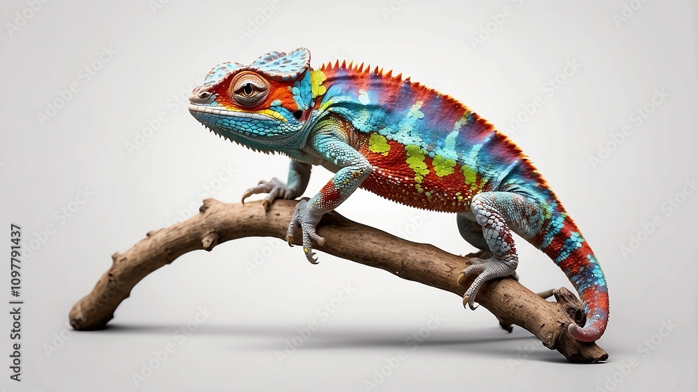 chameleon on a branch chameleon on a branch