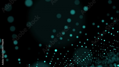 Modern abstract 3d Spinning Dotted Lines Background 
