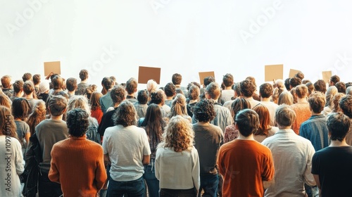 Group of People in Peaceful Human Rights Protest