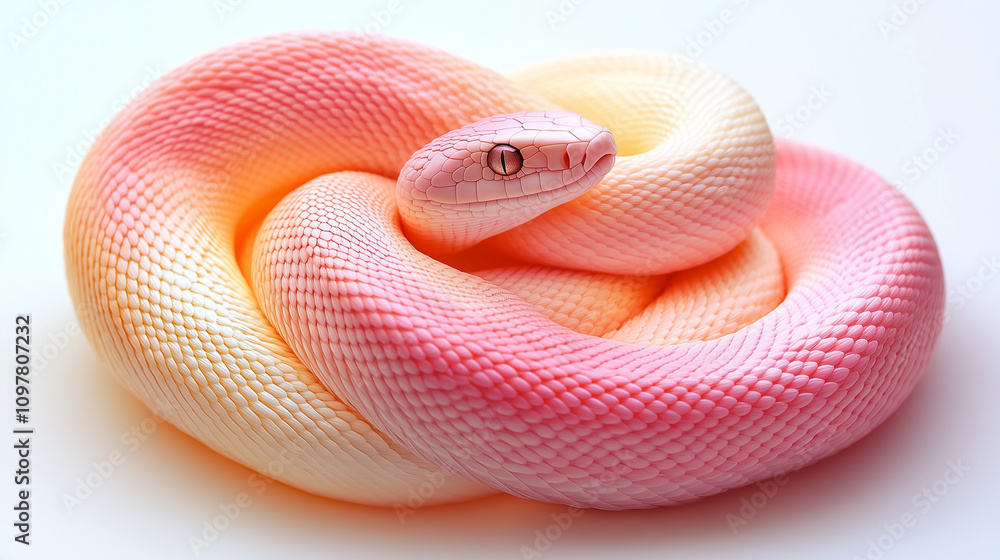 Fototapeta premium close up of a red snake