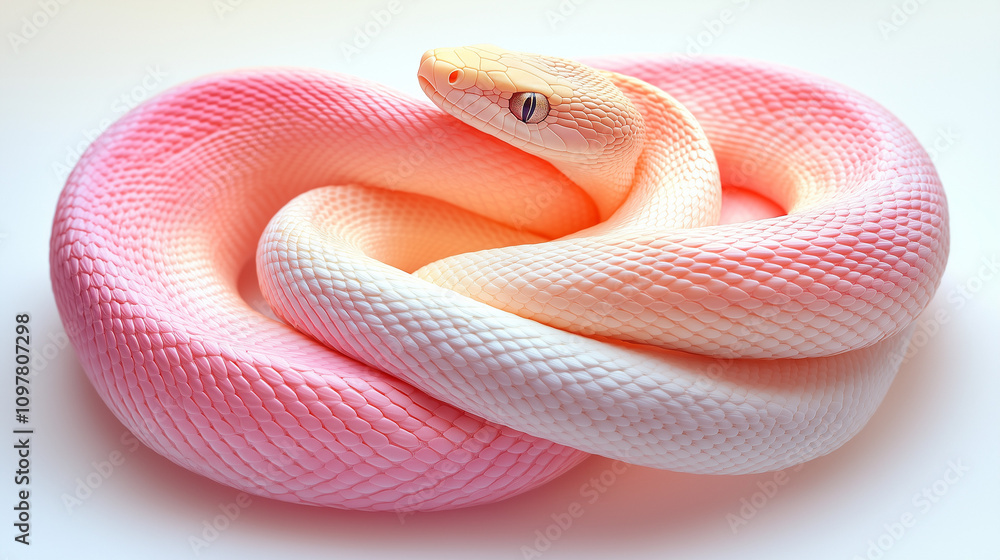 Fototapeta premium close up of a red snake