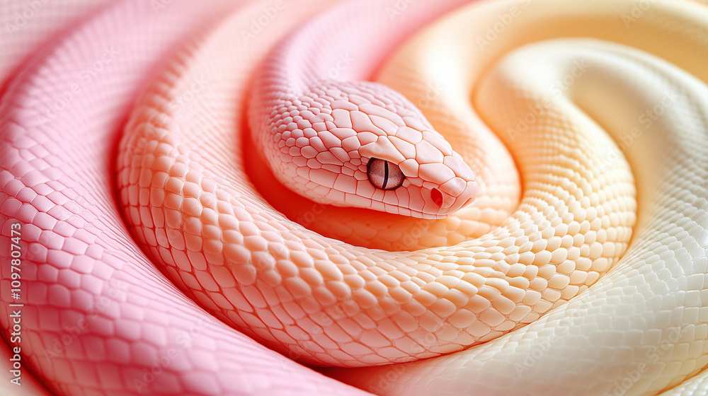 Fototapeta premium close up of a red snake