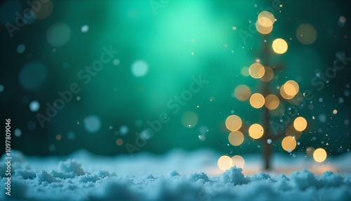 christmas background with christmas tree