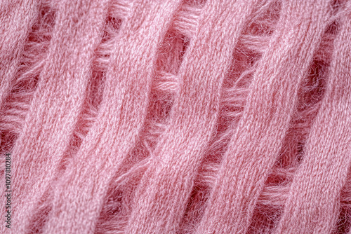 Close-up of the texture of fabric, showing individual threads photo