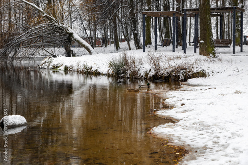 river in winter