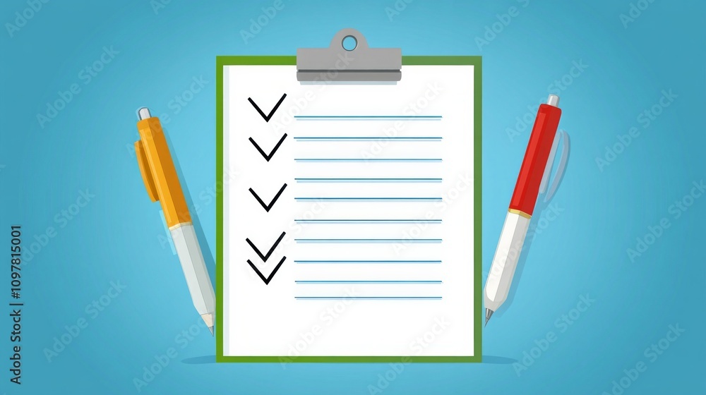 white paper with checklist, AI Generative white paper with checklist, AI Generative