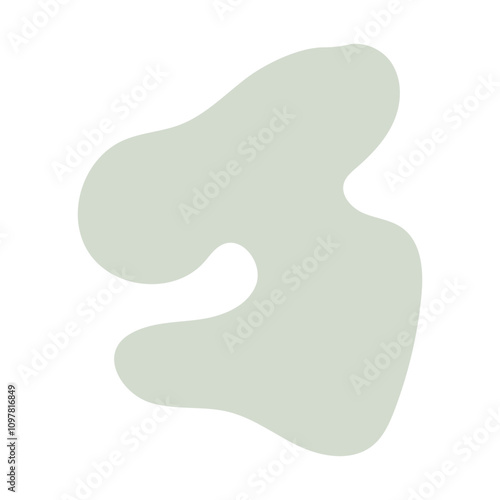 abstract blobs dull green for background