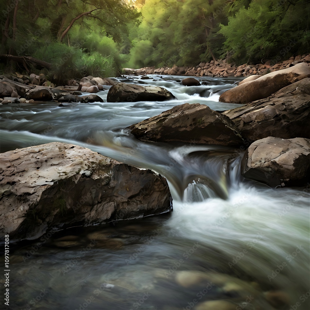 Fototapeta premium waterfall in the mountains