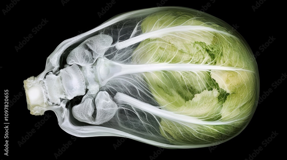Obraz premium Artistic Representation of Anatomy and Nature's Interconnection
