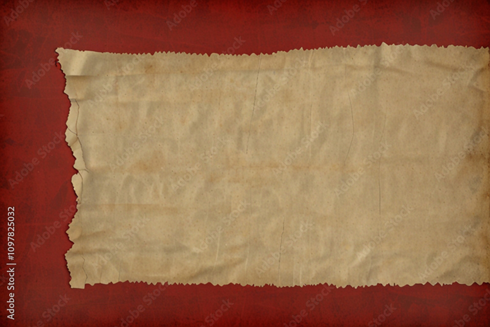 Fototapeta premium old vintage red scratch torn paper
