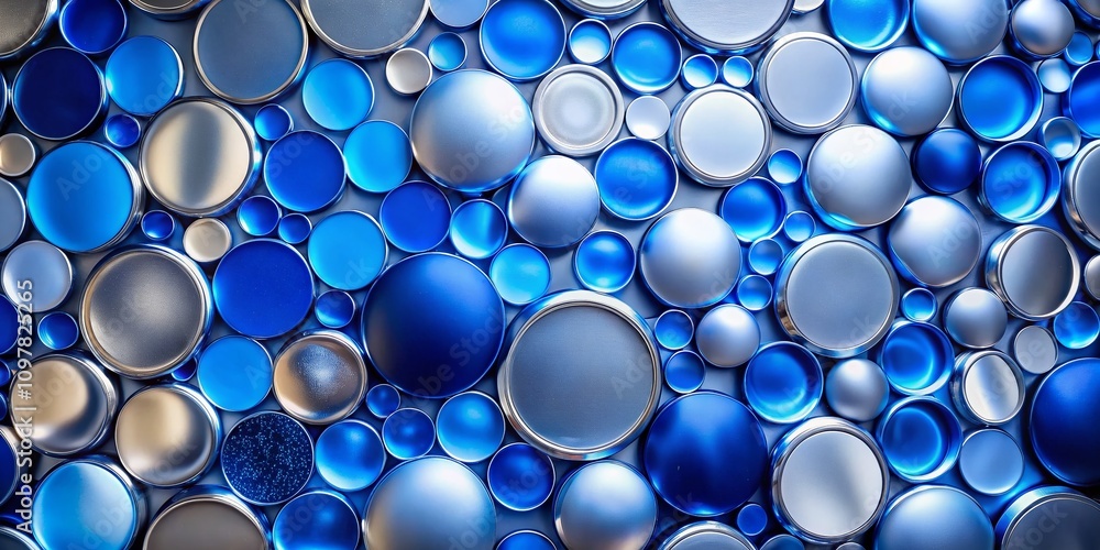 Cobalt Abstract Background with Overlapping Circles in Shades of Blue and Silver for Harmonious Visual Effects in Design and Art Projects Cobalt Abstract Background with Overlapping Circles in Shades of Blue and Silver for Harmonious Visual Effects in Design and Art Projects