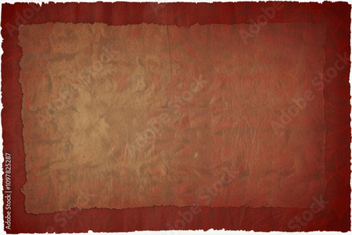 old vintage red scratch torn paper