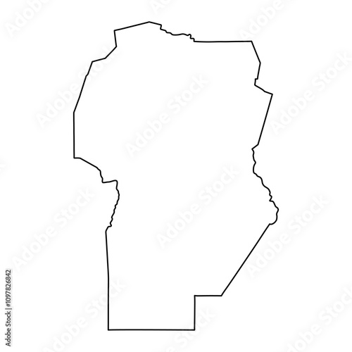 Cordoba Province map, administrative division of Argentina. Vector illustration.