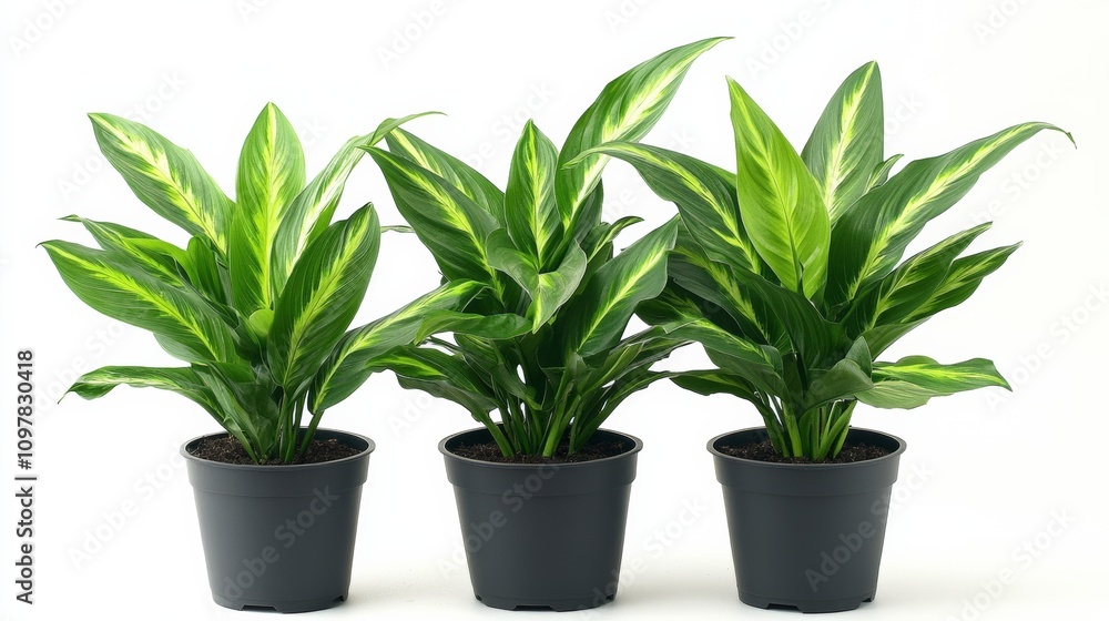 Indoor potted plants for modern decor, creating a lush green space Indoor potted plants for modern decor, creating a lush green space