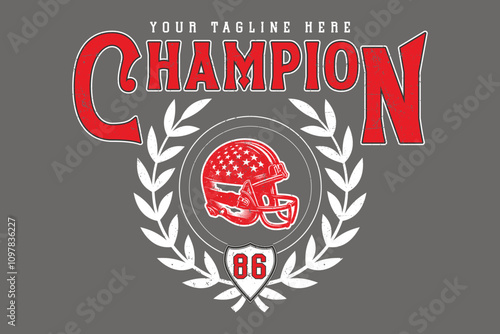 American football Helmet Vintage retro Denim Print for T-Shirt or Apparel. Trendy Retro artwork and sports typography, Football T-shirt graphics, and Print for sportswear apparel.American football 