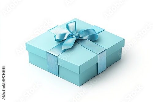 Foldable gift box packaging with a magnetic closure isolated on a white background