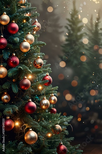 Christmas wallpaper, Christmas background, Christmas tree, Christmas photo, luxury Christmas