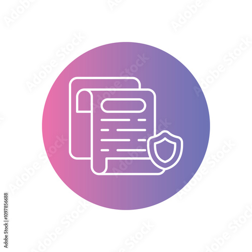 Smart Contract Security  vector icon stock illustration
