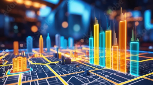 Geographic zones statistical analysis,  Integrating GIS and data visualization for enhanced spatial data interpretation