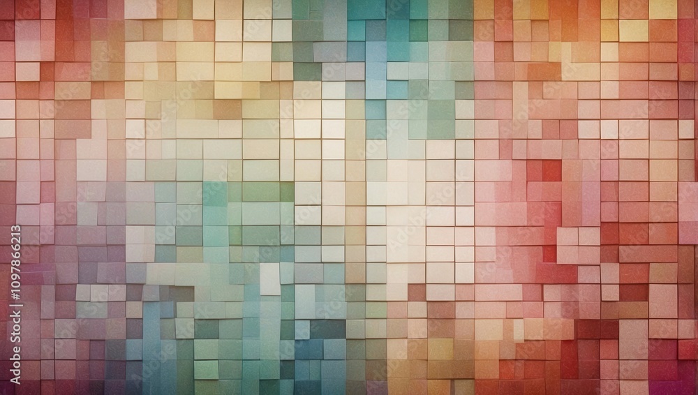 Fototapeta premium Vibrant abstract design featuring colorful overlapping shapes and soft edges in a modern artistic composition