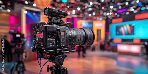 Professional TV Studio Setup for Media Interviews