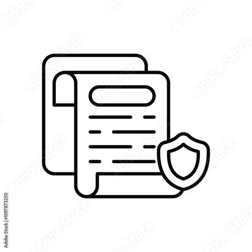 Smart Contract Security  vector icon stock illustration