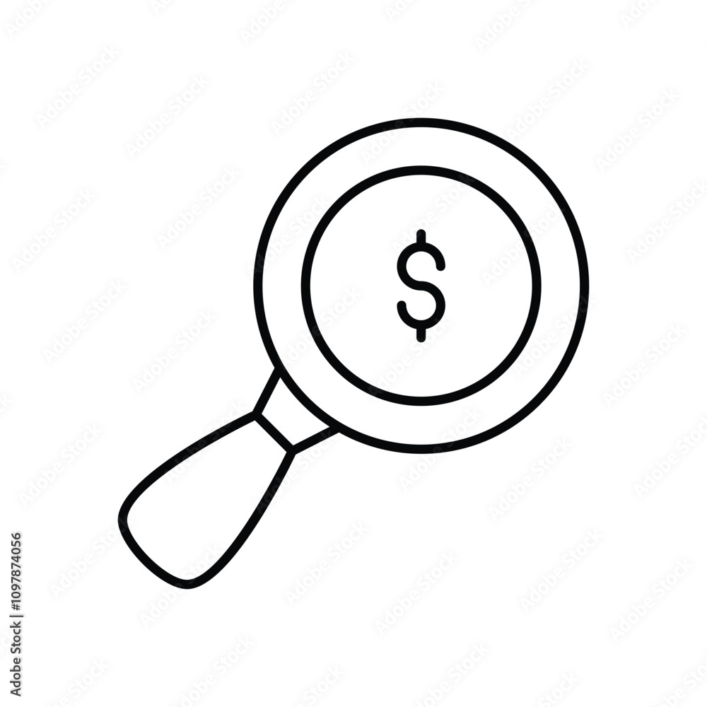 Fraud Detection vector icon stock illustration Fraud Detection vector icon stock illustration