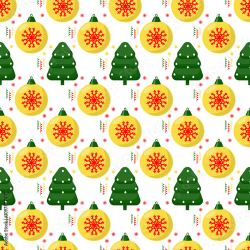 Happy holidays seamless background for Christmas and New Years weekend.