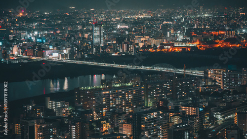 Wallpaper Mural 오사카 야경 Torontodigital.ca