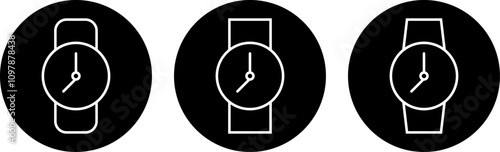 Set of Smartwatch icon. handwatch icon symbol. Wristwatch sign
