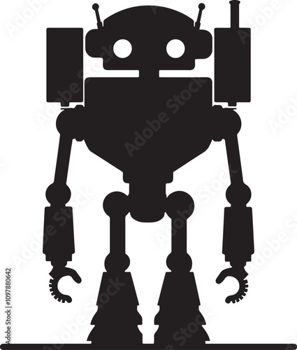 Robot icon logo icons with white background