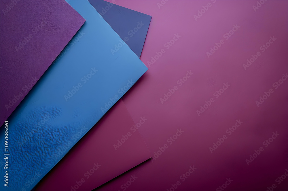 blue, pink, burgundy and purple sheets of paper with copy space blue, pink, burgundy and purple sheets of paper with copy space