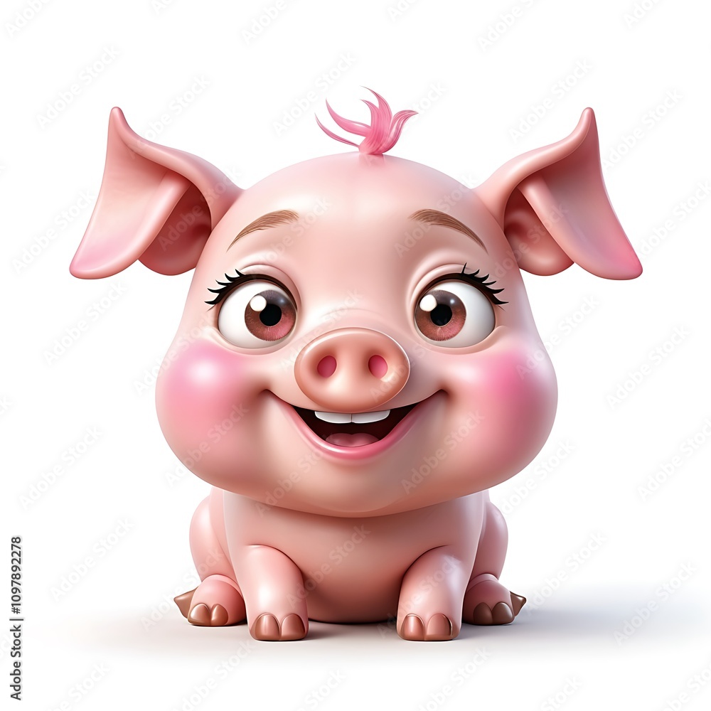 Smiling Pink Pig
Emoji
, white background, cartoon 3d emoji
Smiling Pink Pig
Emoji
, white background, cartoon 3d emoji
