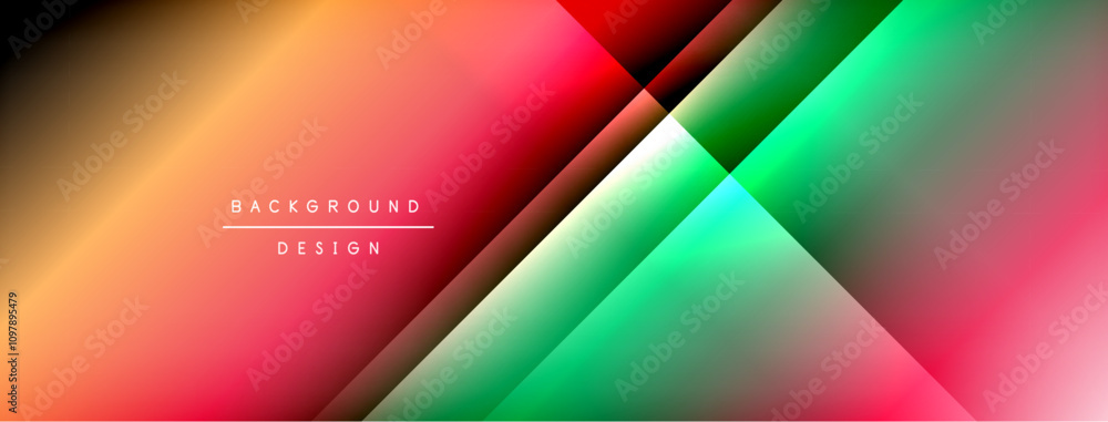 Dynamic shadow lines with gradient colors geometric background Dynamic shadow lines with gradient colors geometric background