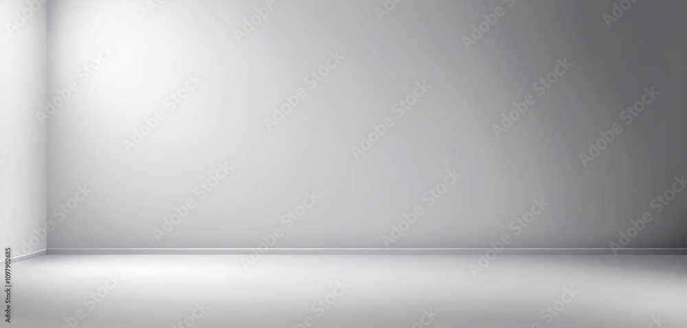 Minimalist White and Gray Gradient Banner Background Minimalist White and Gray Gradient Banner Background