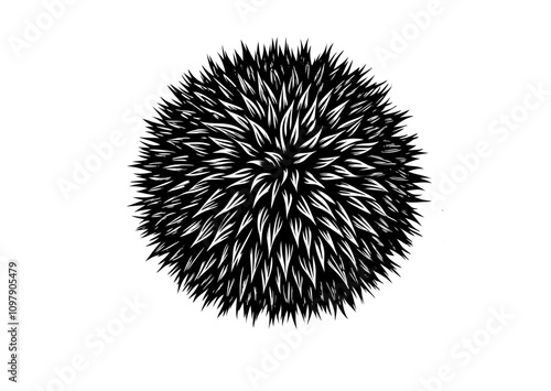 fur ball, randomize realistic fur, ultra detailed