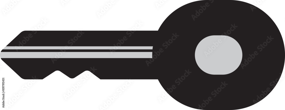 Simple Key Icon Illustration, Key Symbol Simple Key Icon Illustration, Key Symbol