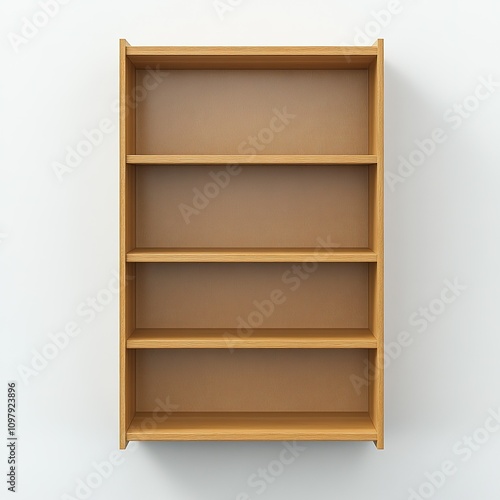 empty wooden shelves