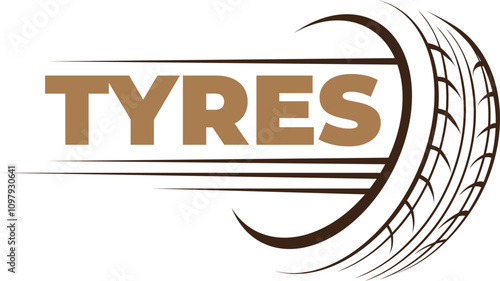 Tires company logo, auto car logo , tire service logo