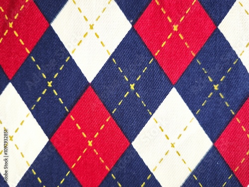 maroon and navy argyle patterns photo