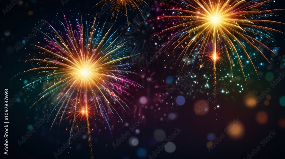 Fototapeta premium fireworks in the night sky