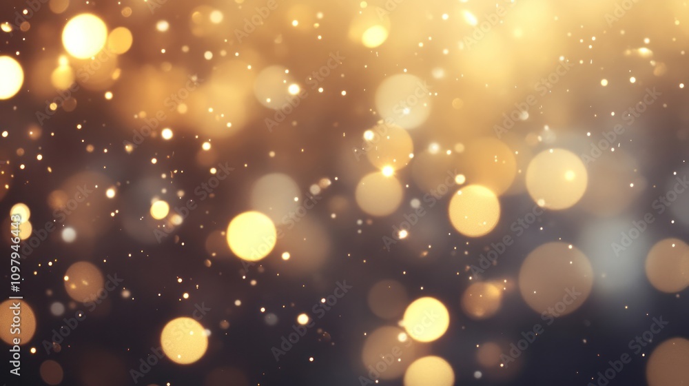 An elegant abstract Christmas bokeh background that highlights glowing circles and twinkling lights in a harmonious blend of gold and silver hues. An elegant abstract Christmas bokeh background that highlights glowing circles and twinkling lights in a harmonious blend of gold and silver hues.