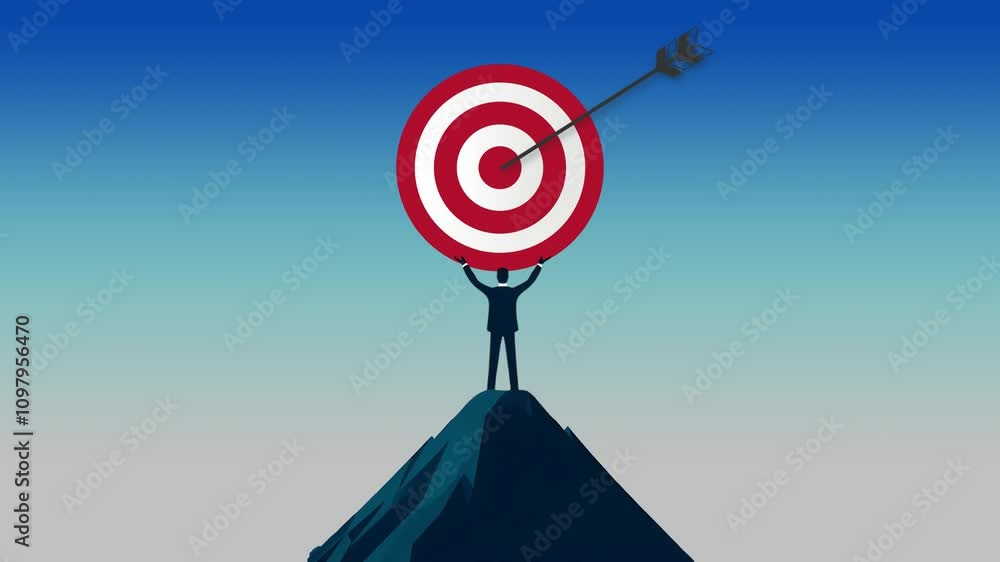 The Business Bullseye, Animated Visualization of Precision and Achievement
