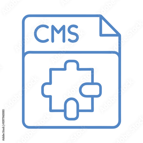 Cms icon vector design isolated on white background