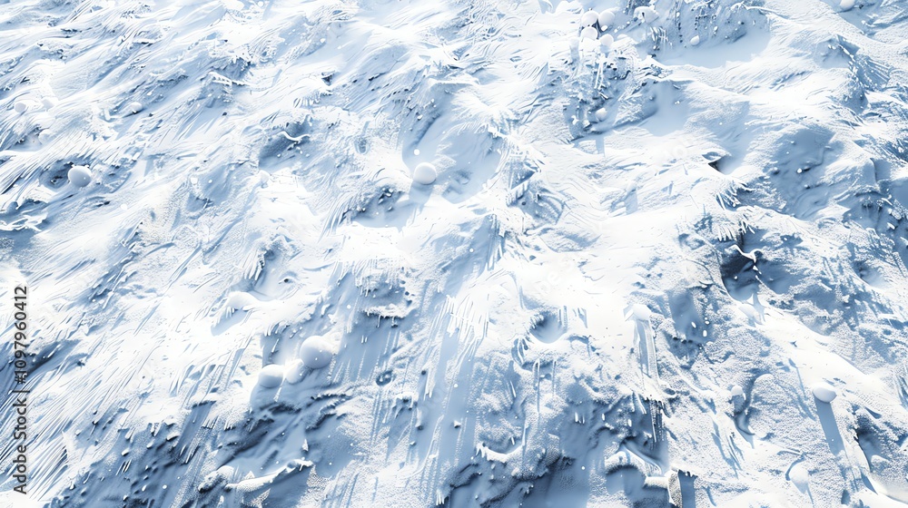 A close-up of a snowy, textured surface. A close-up of a snowy, textured surface.