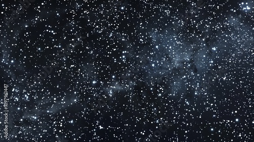 A starry night sky with a nebula.